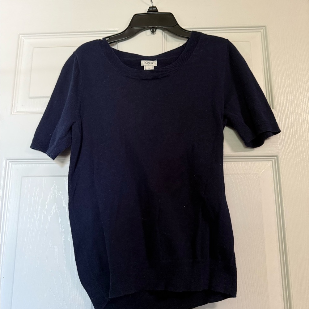 J. Crew Dark Blue Short Sleeve Tee
